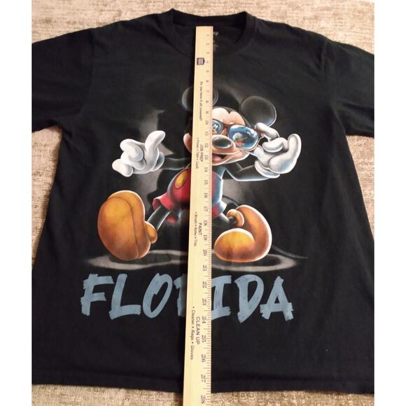 Disney Mens Black Mickey Mouse & Friends Florida Short Sleeve T-Shirt Size Large - Picture 3 of 8